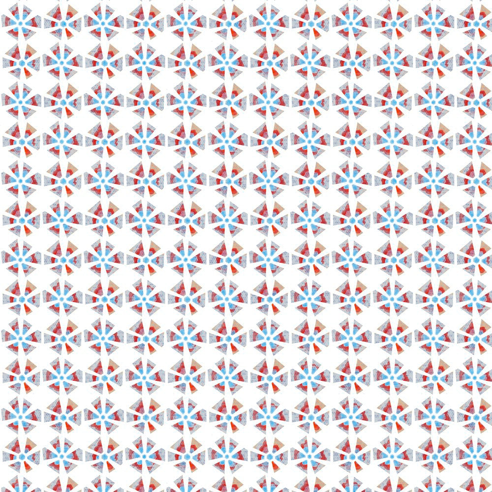 Casual Kent 1/2 Light Blue Red Graphic