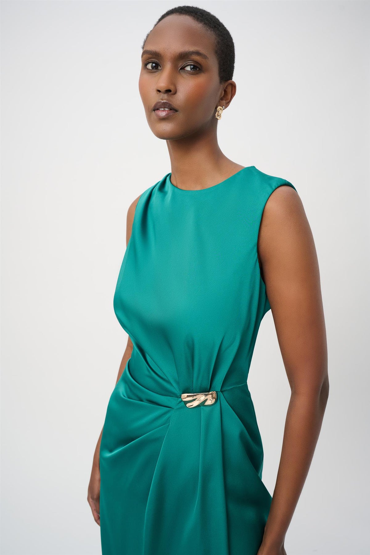 Recycled Satin Sheath Dress