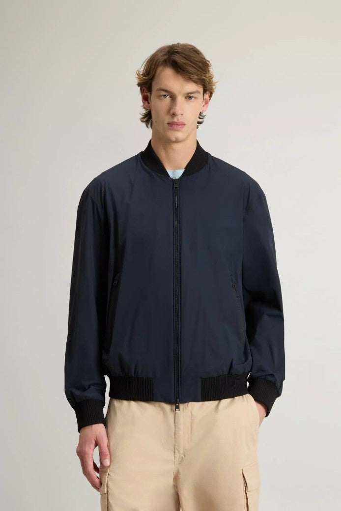 Bomber jacket melton blue