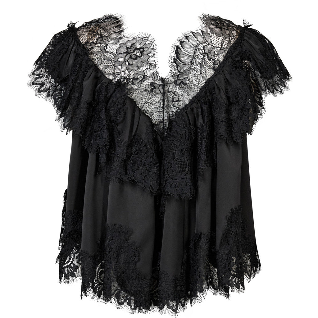 Sancerre Lace Top Black