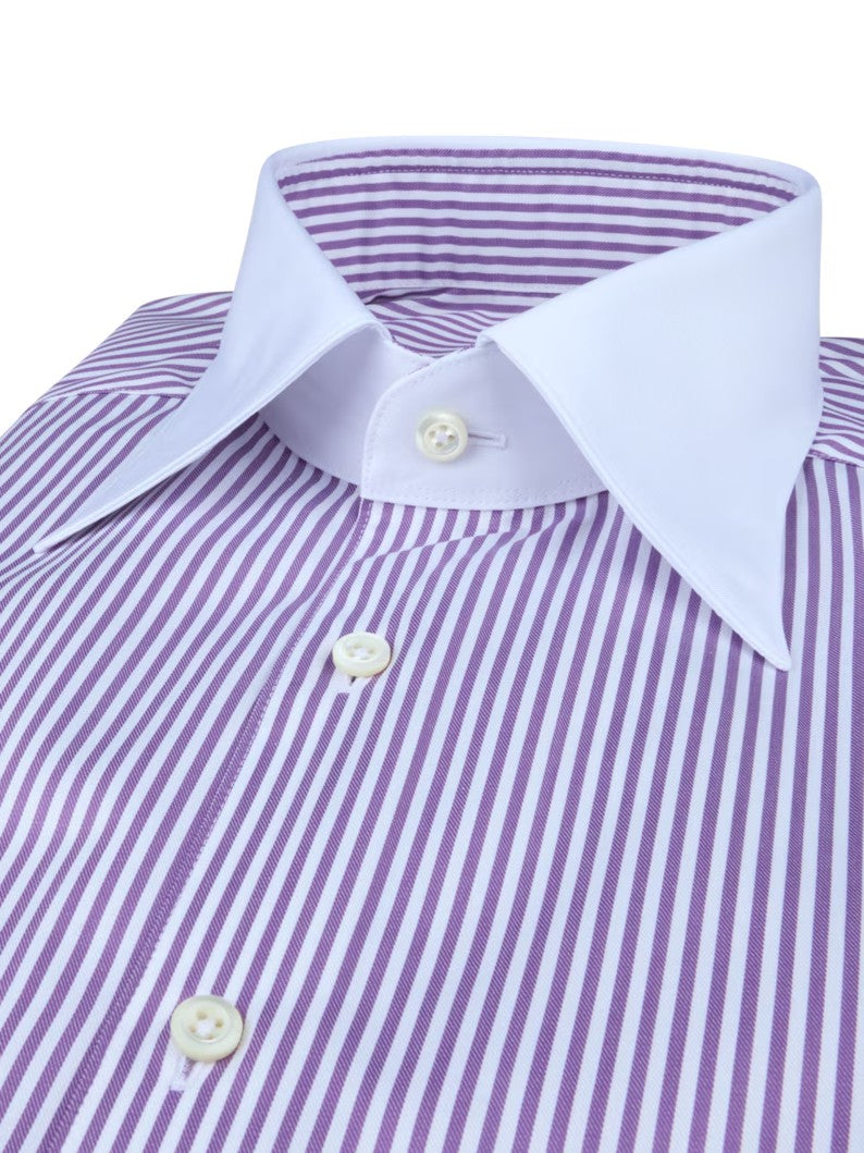 Dark purple stripe Regular Shirt