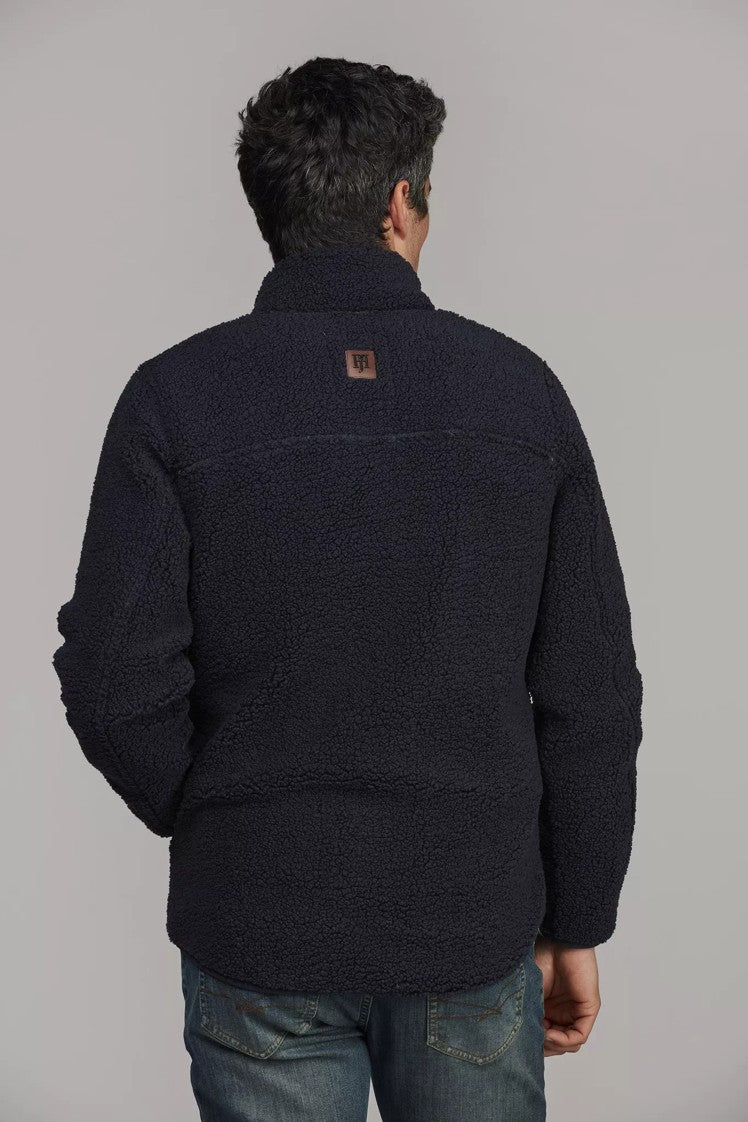 PILE FLEECE JACKET NAVY