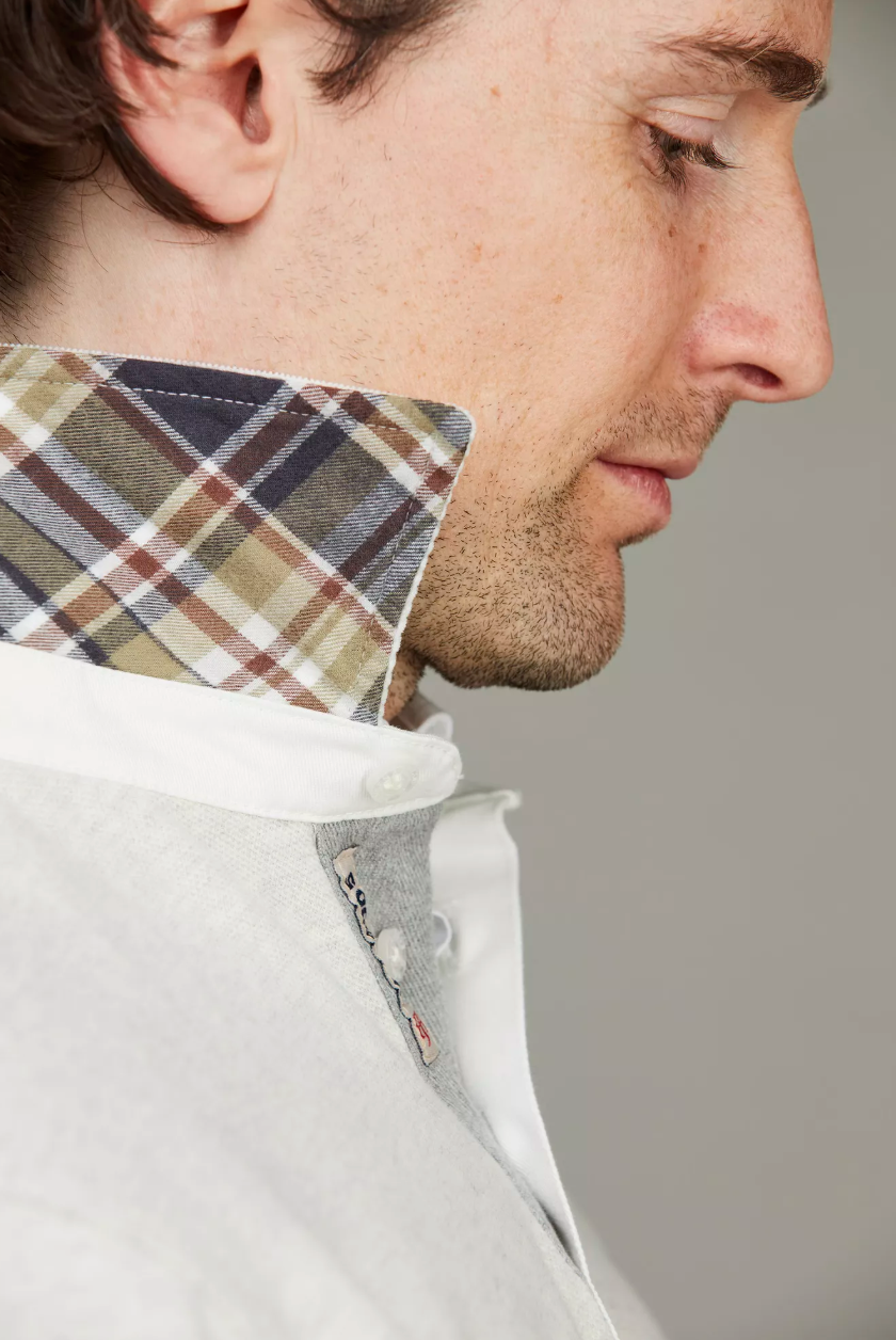 Heavy Piquet Rugger Light Grey