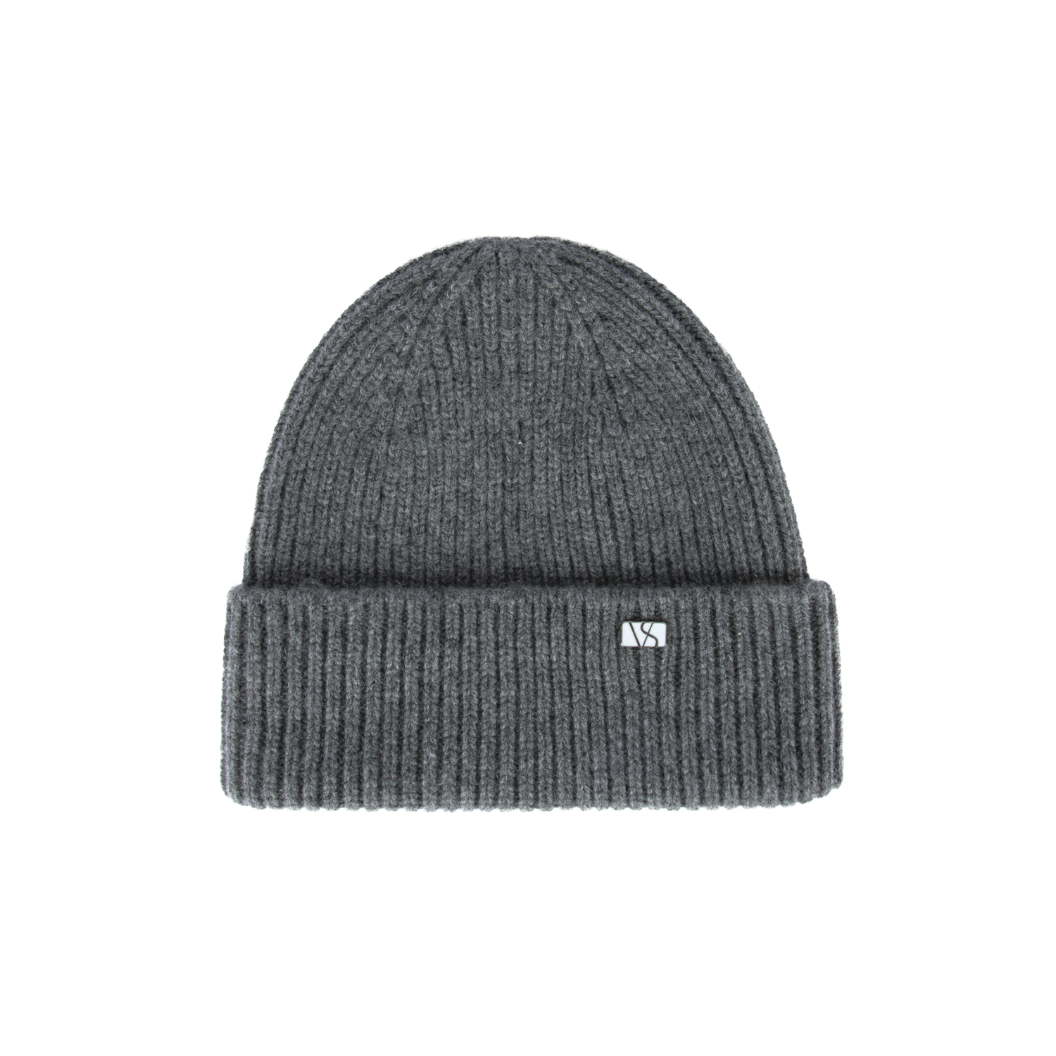 Beanie Cashmere Wool Rime Grey