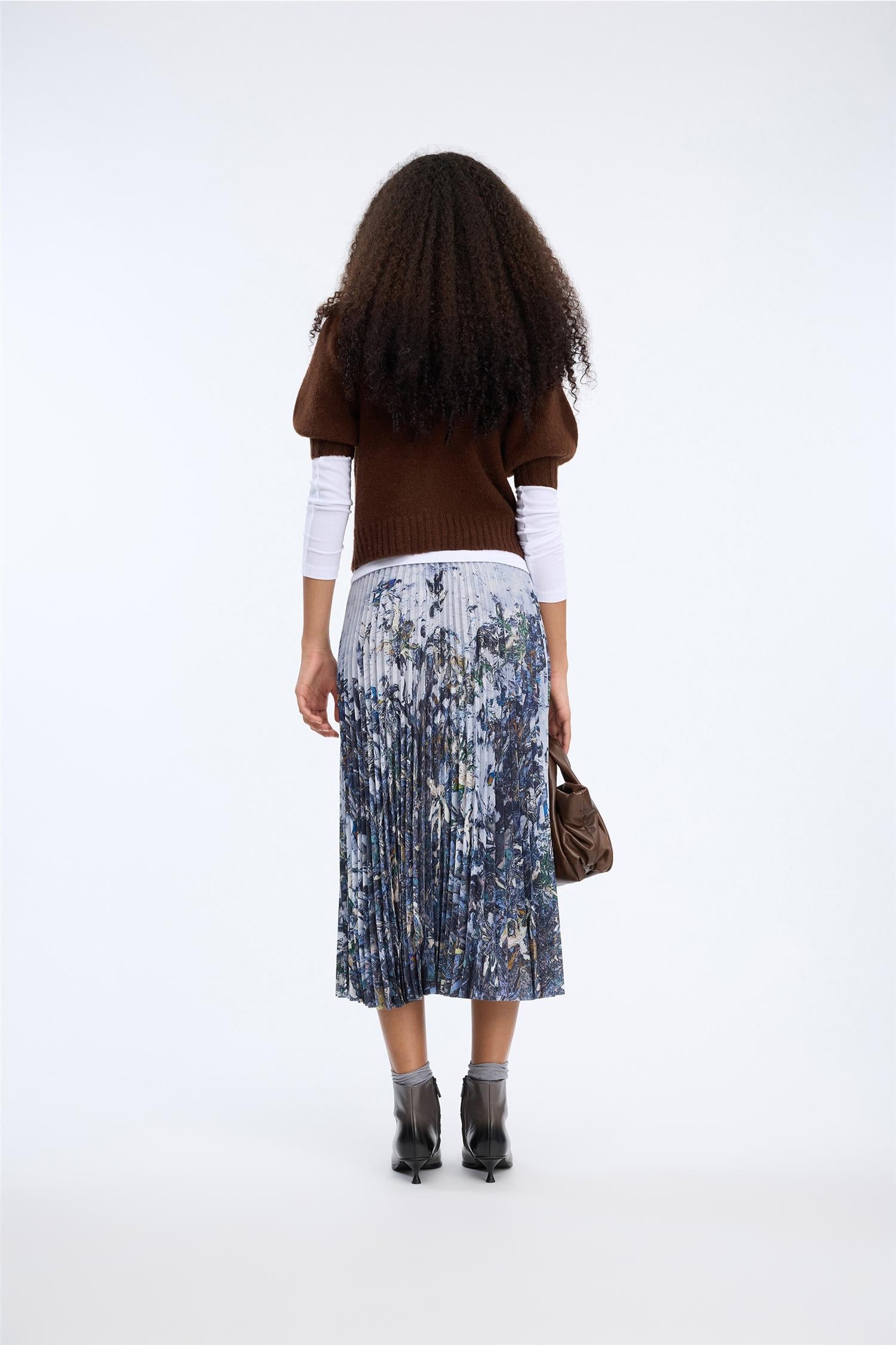 Charming Skirt Print Grey