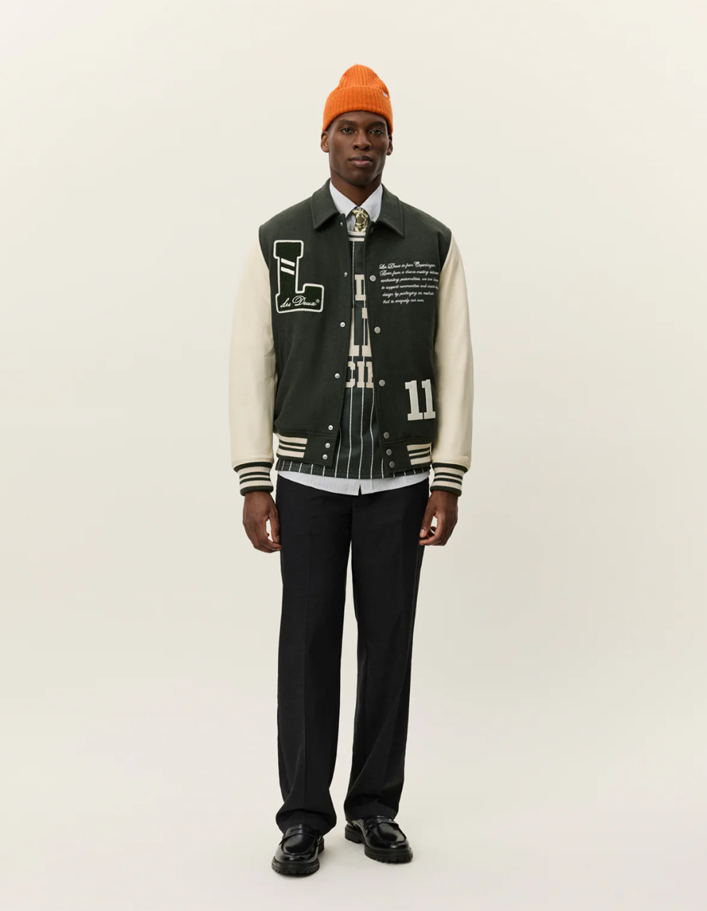 Les Deux Varsity Wool Jacket Duffel Bag
