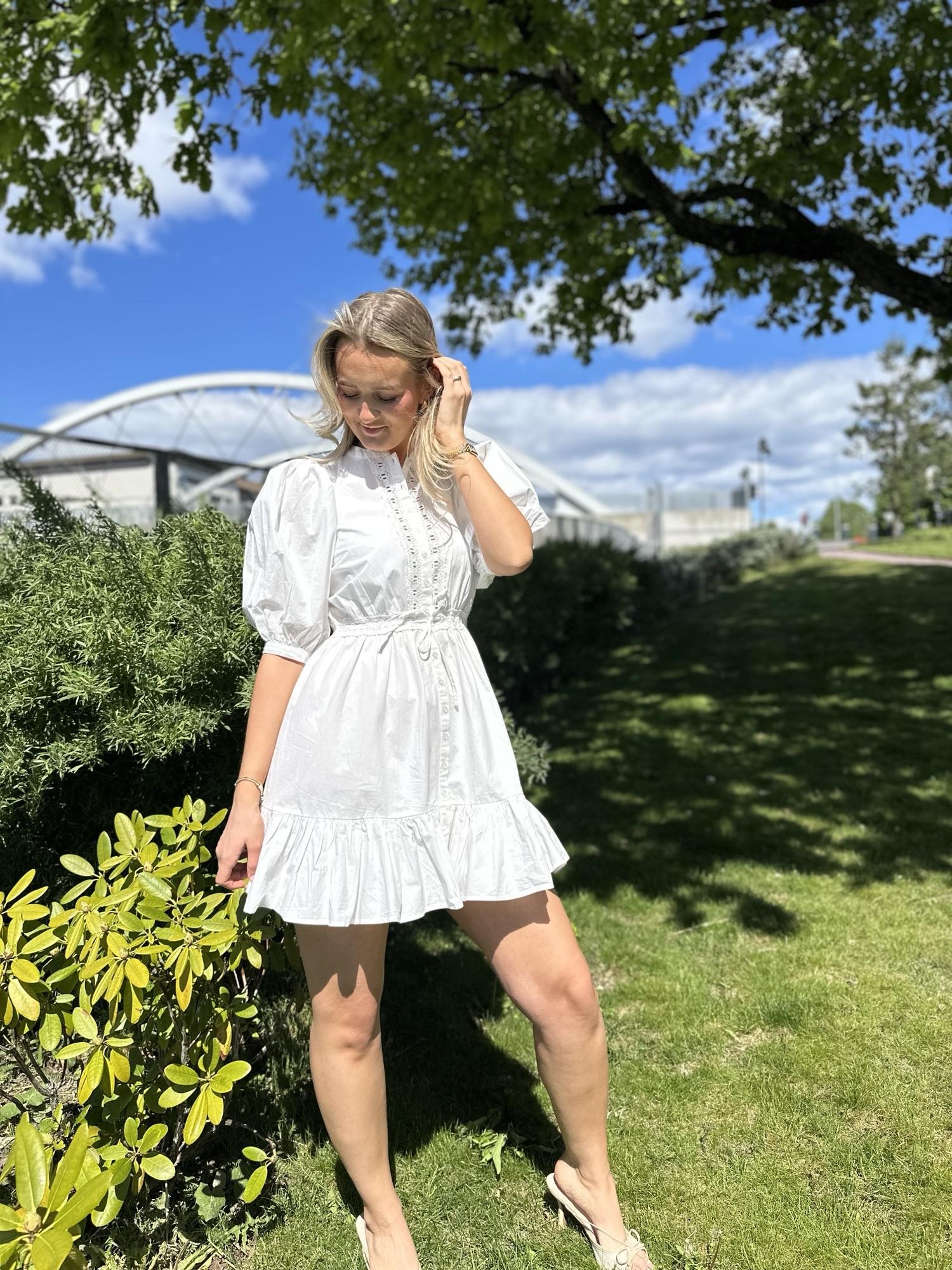 Poplin Mini Dress White