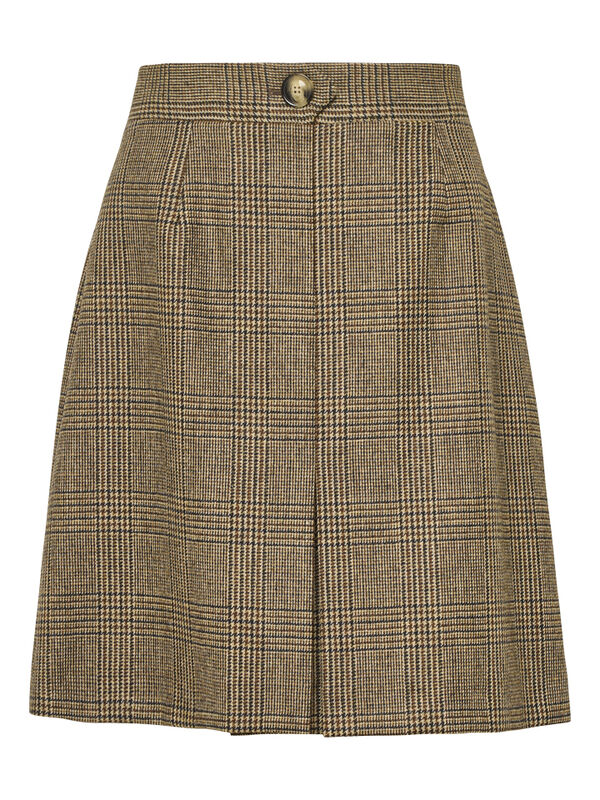 Karen Short Skirt Brown Check
