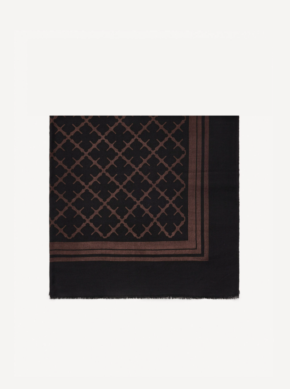 CORNELIS Wool Scarf - Dark Chocolate