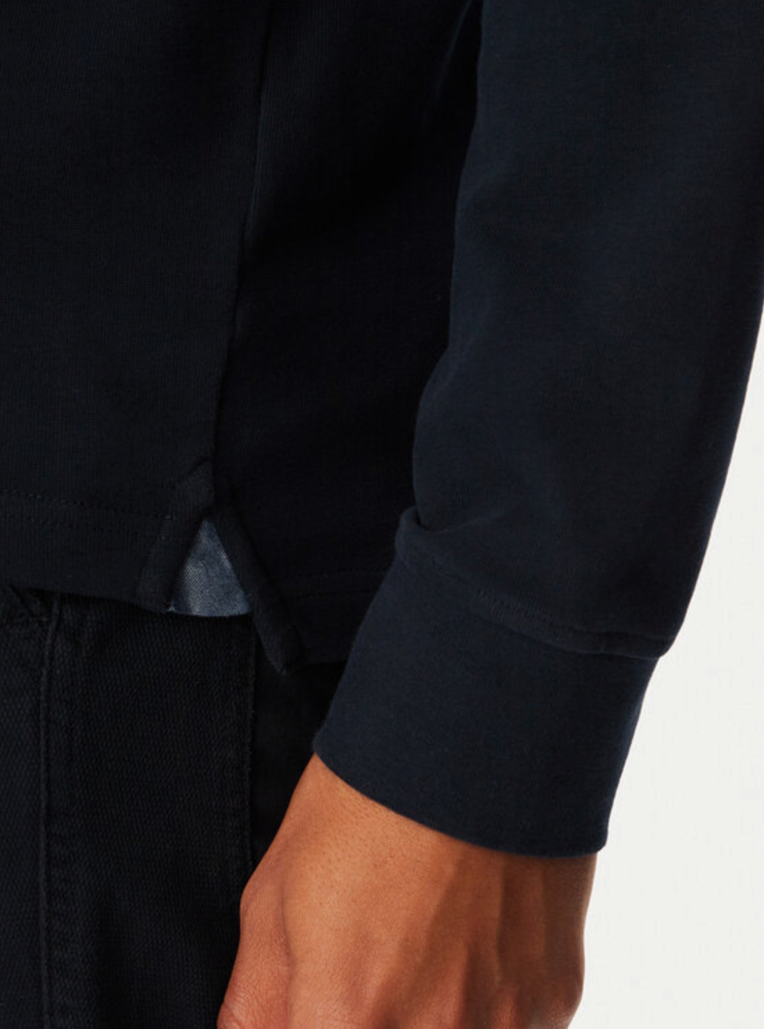 Long Sleeve Polo Navy