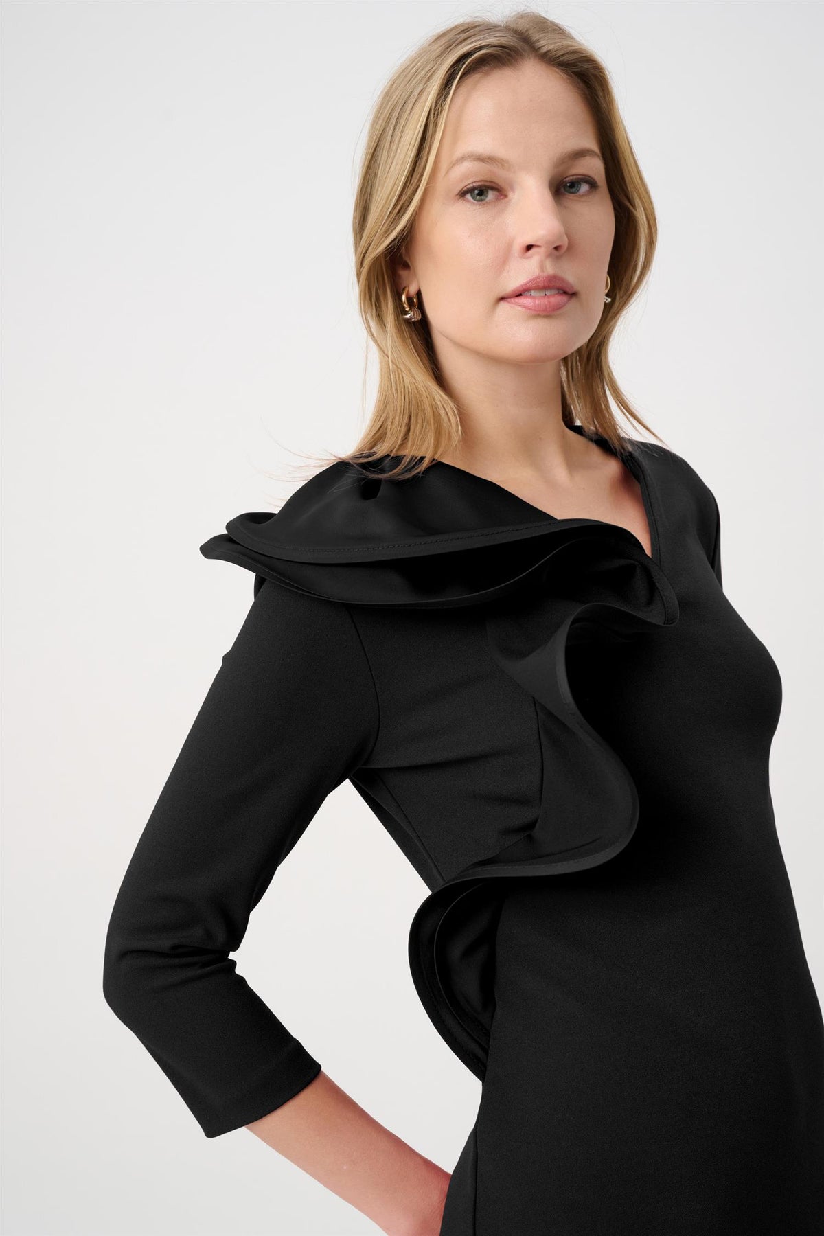 Statement Ruffle A-Line Dres