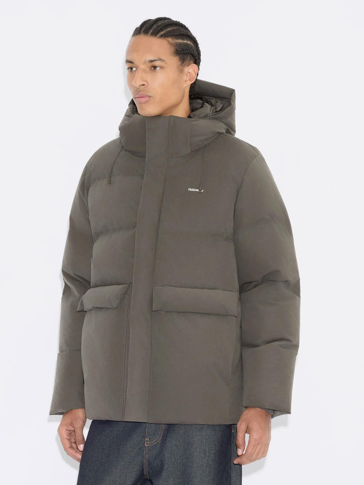 Dovre Brushed Down Jacket Dk. Green