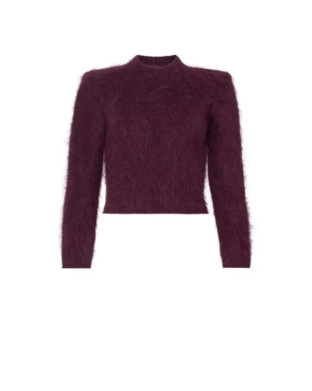 Hairy Knit Fitted Sweater