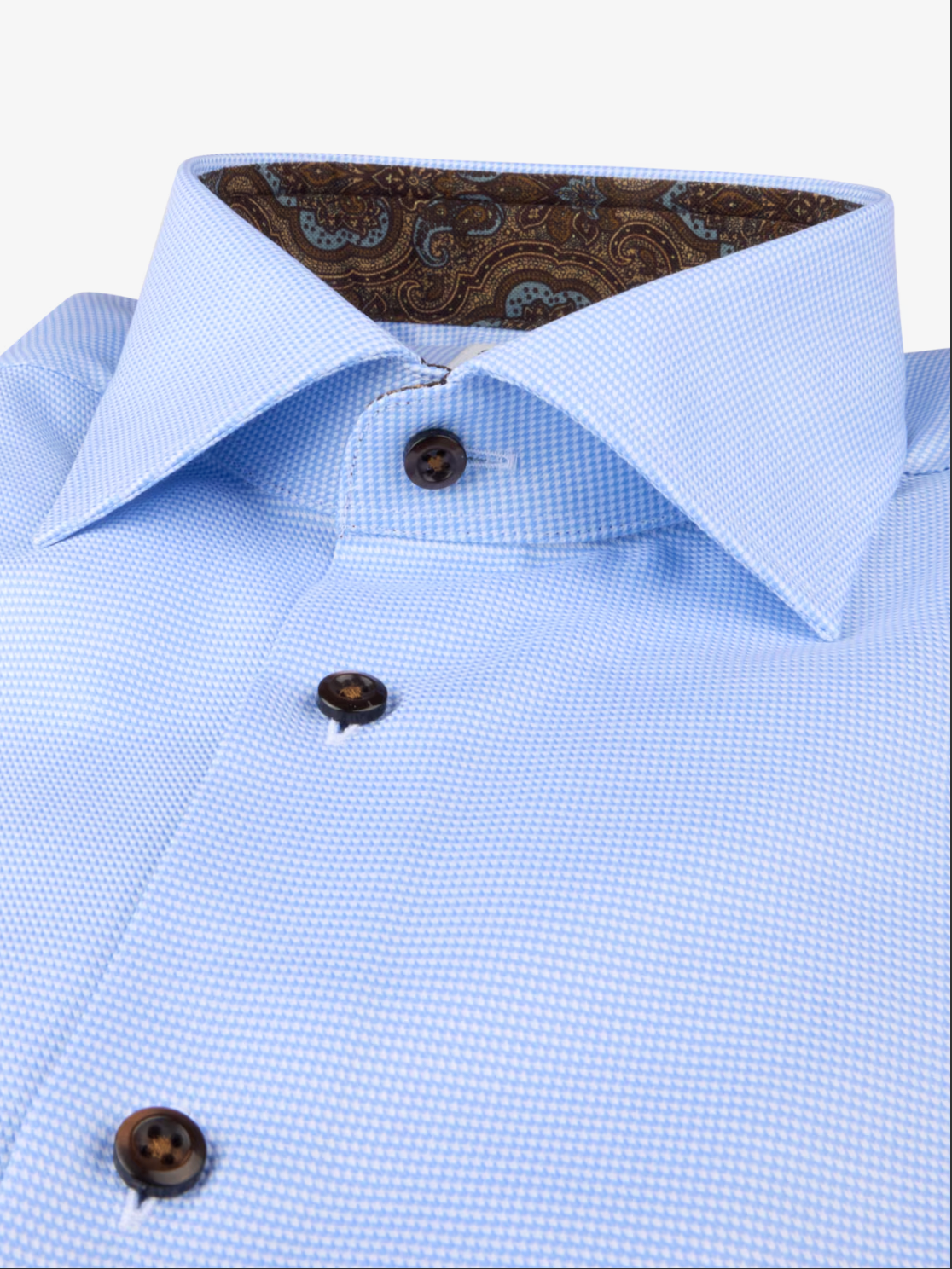 Light blue Contrast Slimline Shirt