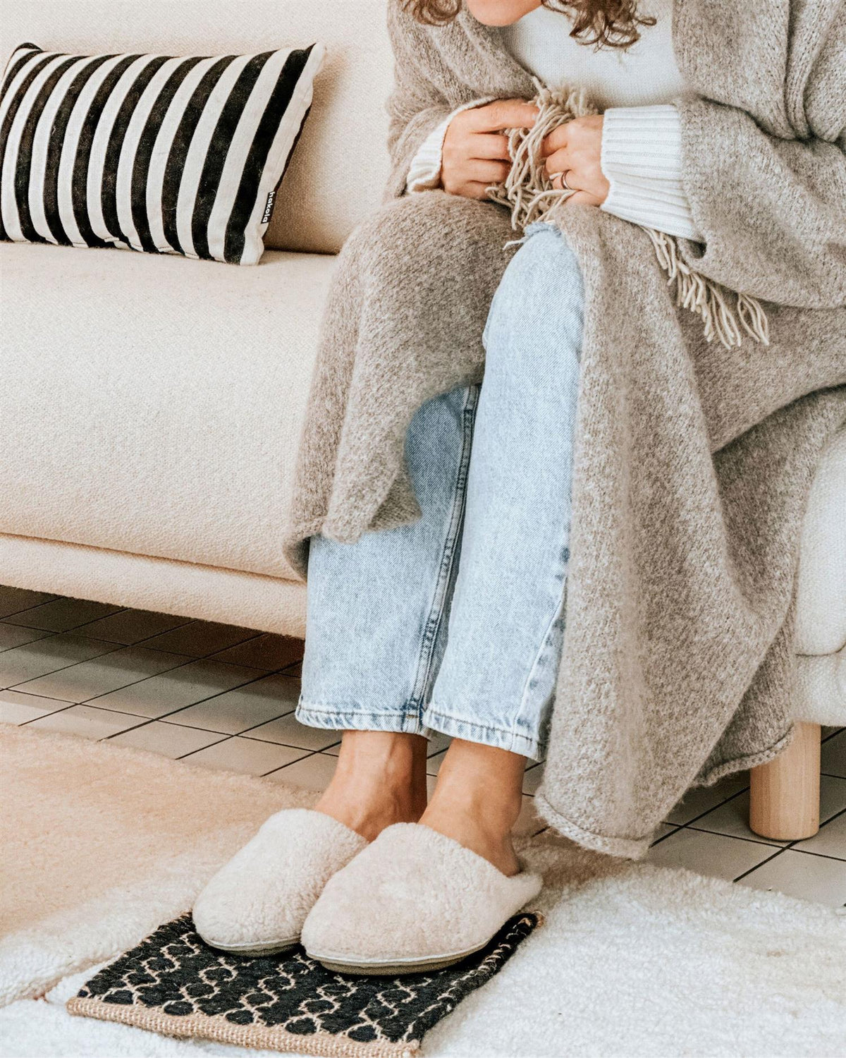 Viba Roma Shearling Natural white