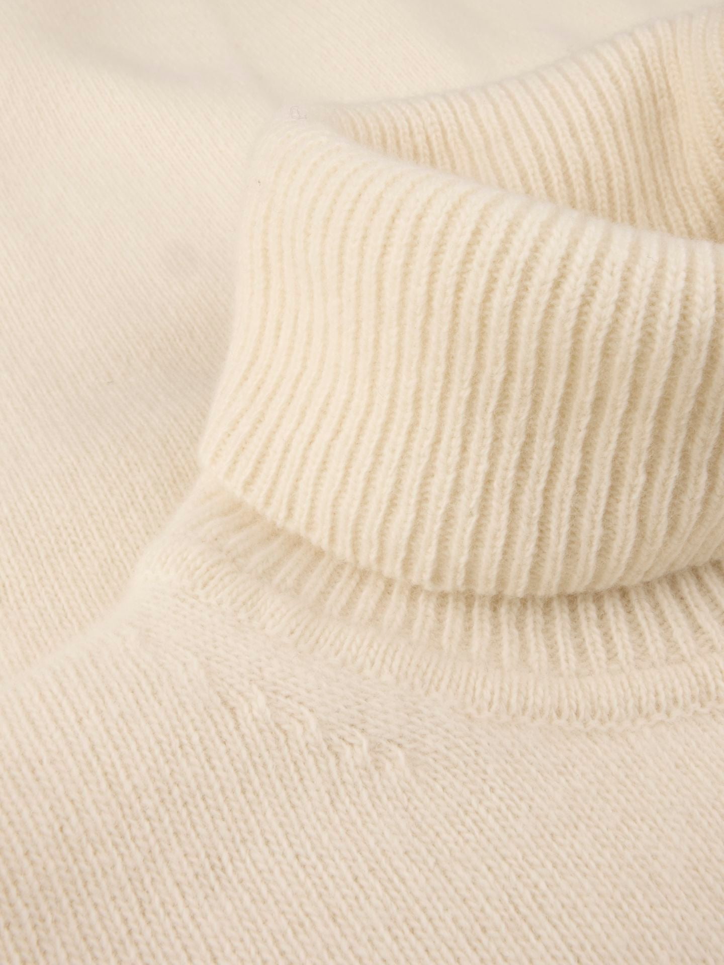 Offwhite Chunky Merino Wool Rollneck