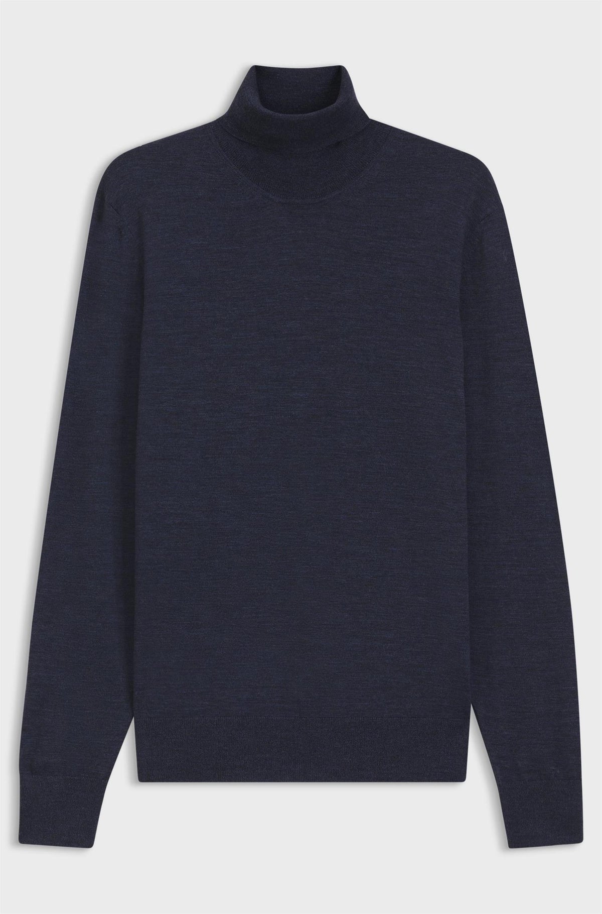 Musso Rollneck Sweater In Extra Fine Merino Wool Black