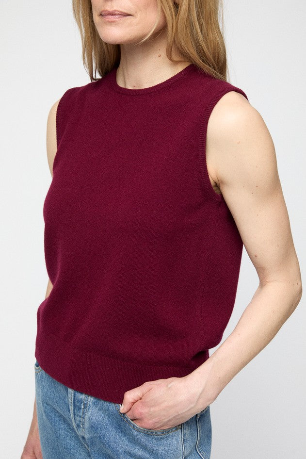 Classic Wool Tank Burgundy