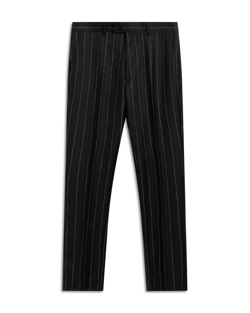 Black Pant White Red Stripe