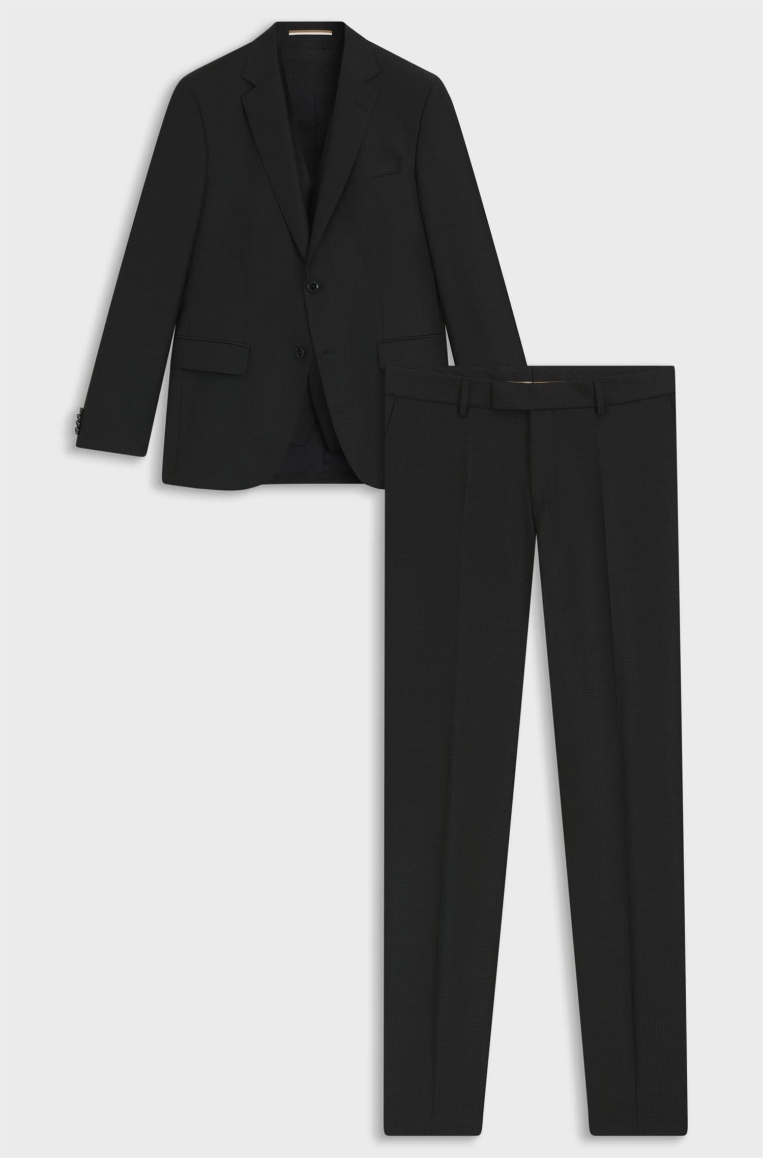 Huge 3PSC Suit in patterned wool