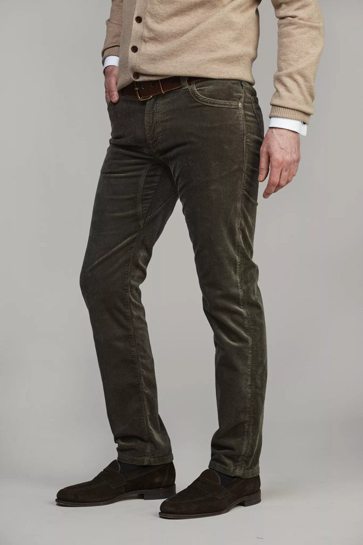 5-PKT CUT'N SEW ENSO CORD DARK GREEN