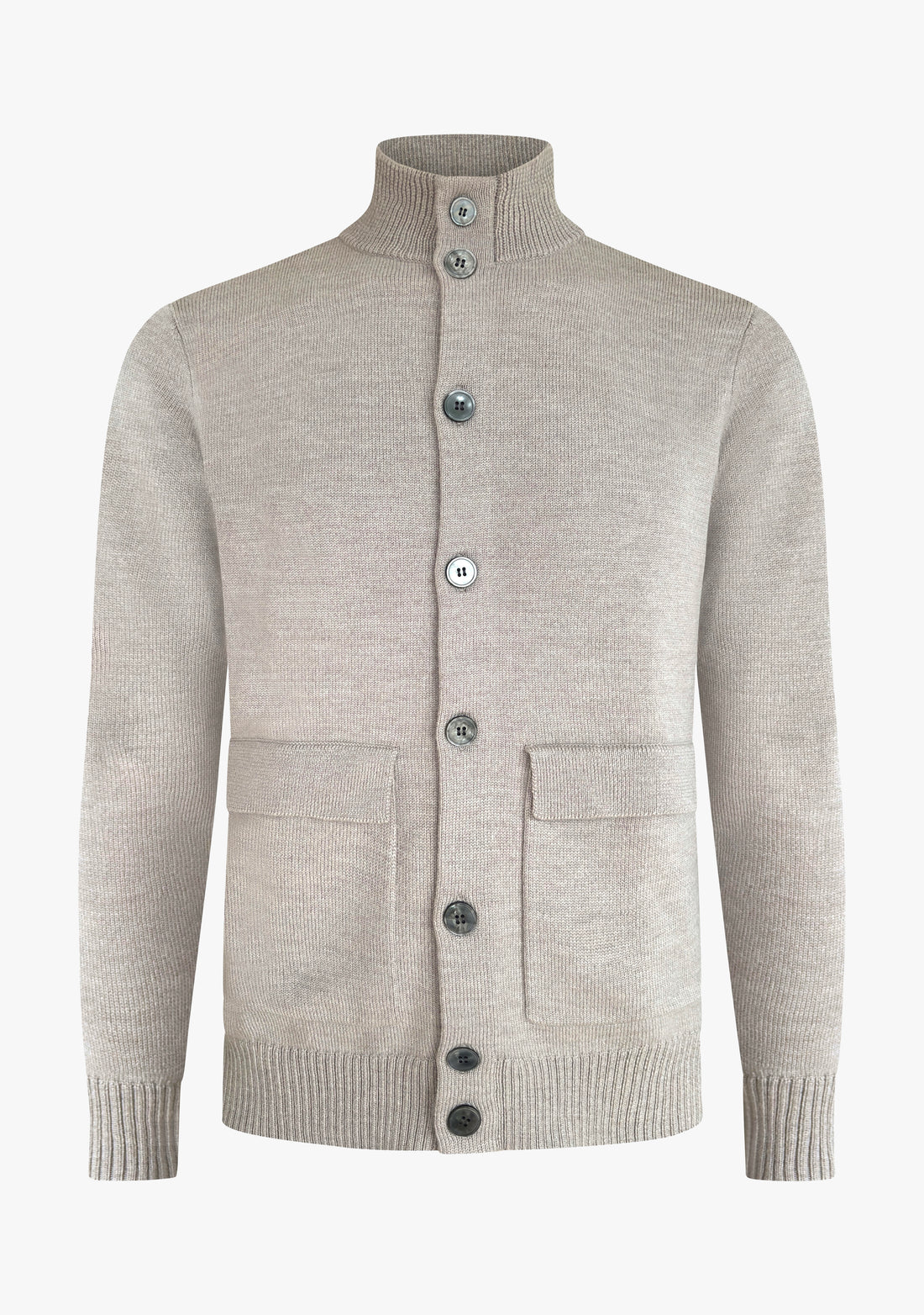 Leo Full Button Cardigan AW26 Taupe