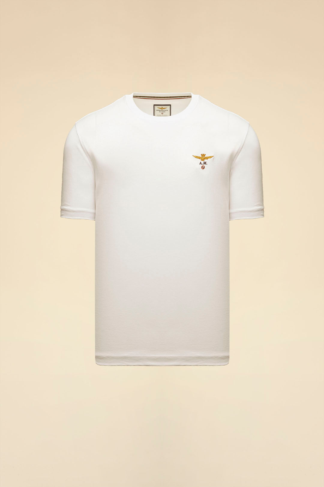 Basic crew-neck cotton jersey t-shirt White