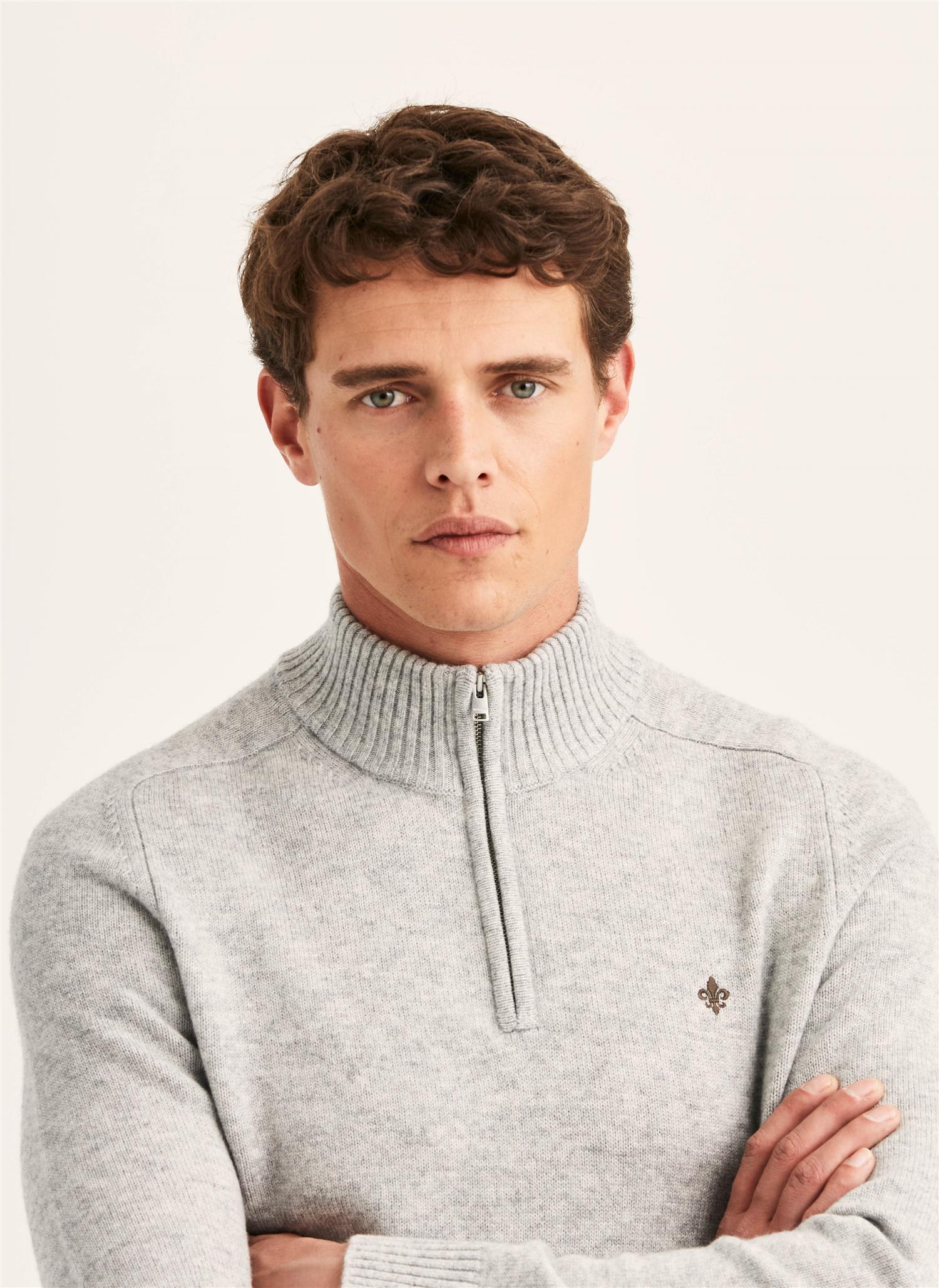 Hertford Halfzip Grey