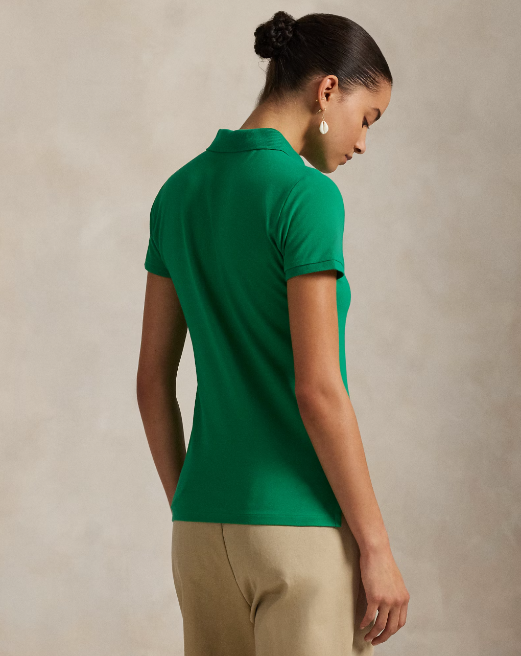 Julie Polo-Slim-Short Sleeve Green