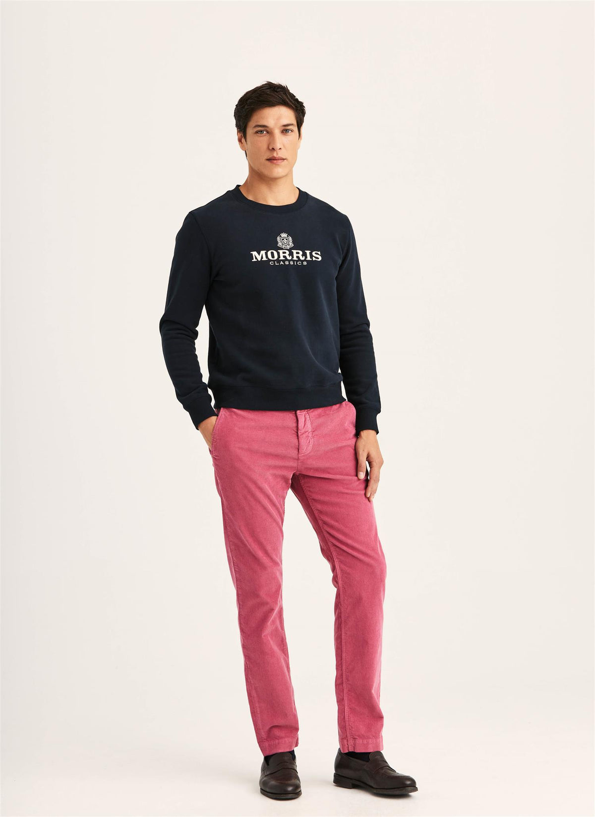 Brian Logo Crew Neck Sweatshirt Old Blue