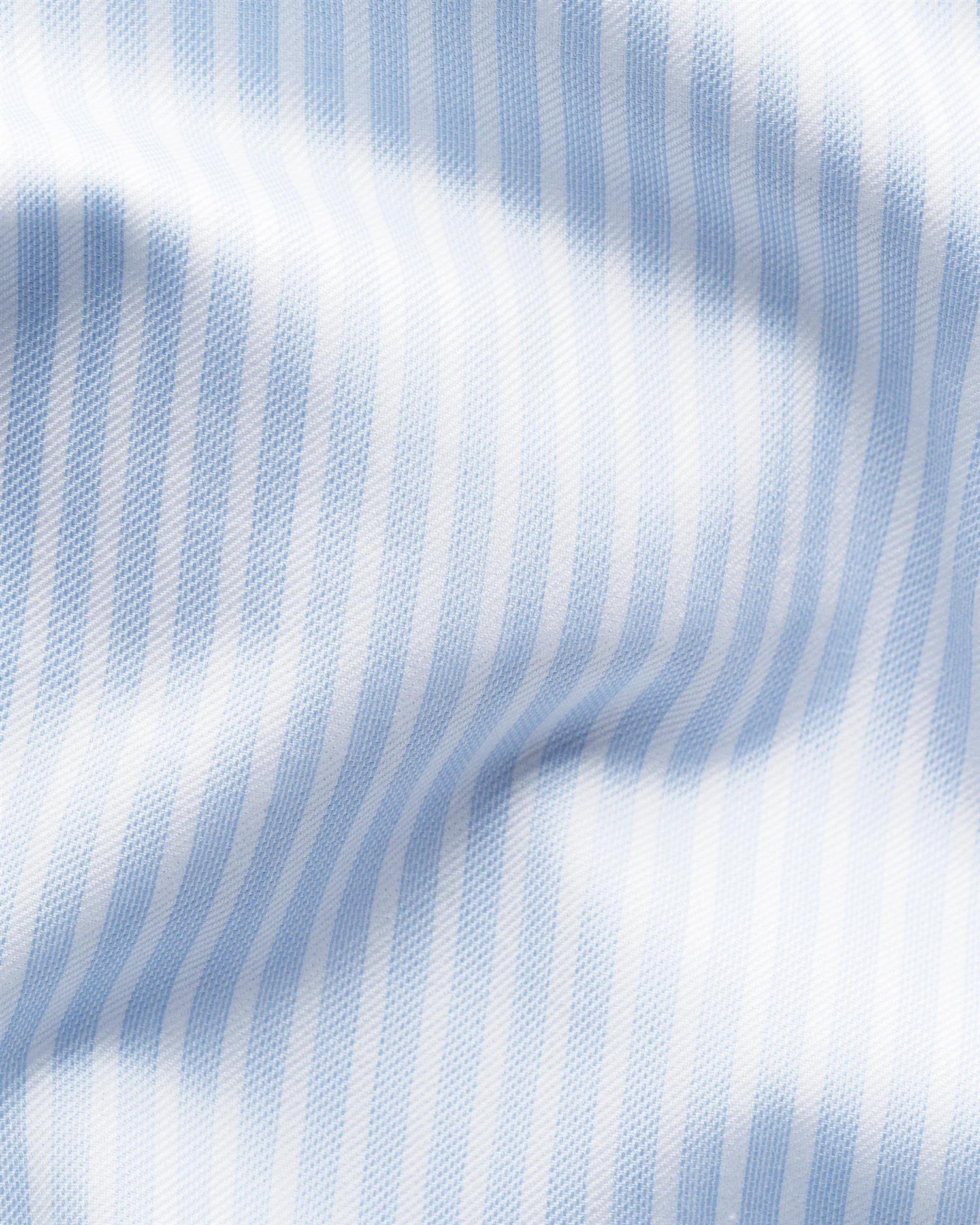 Light blue Striped Signature Twill Contemporary Shirt