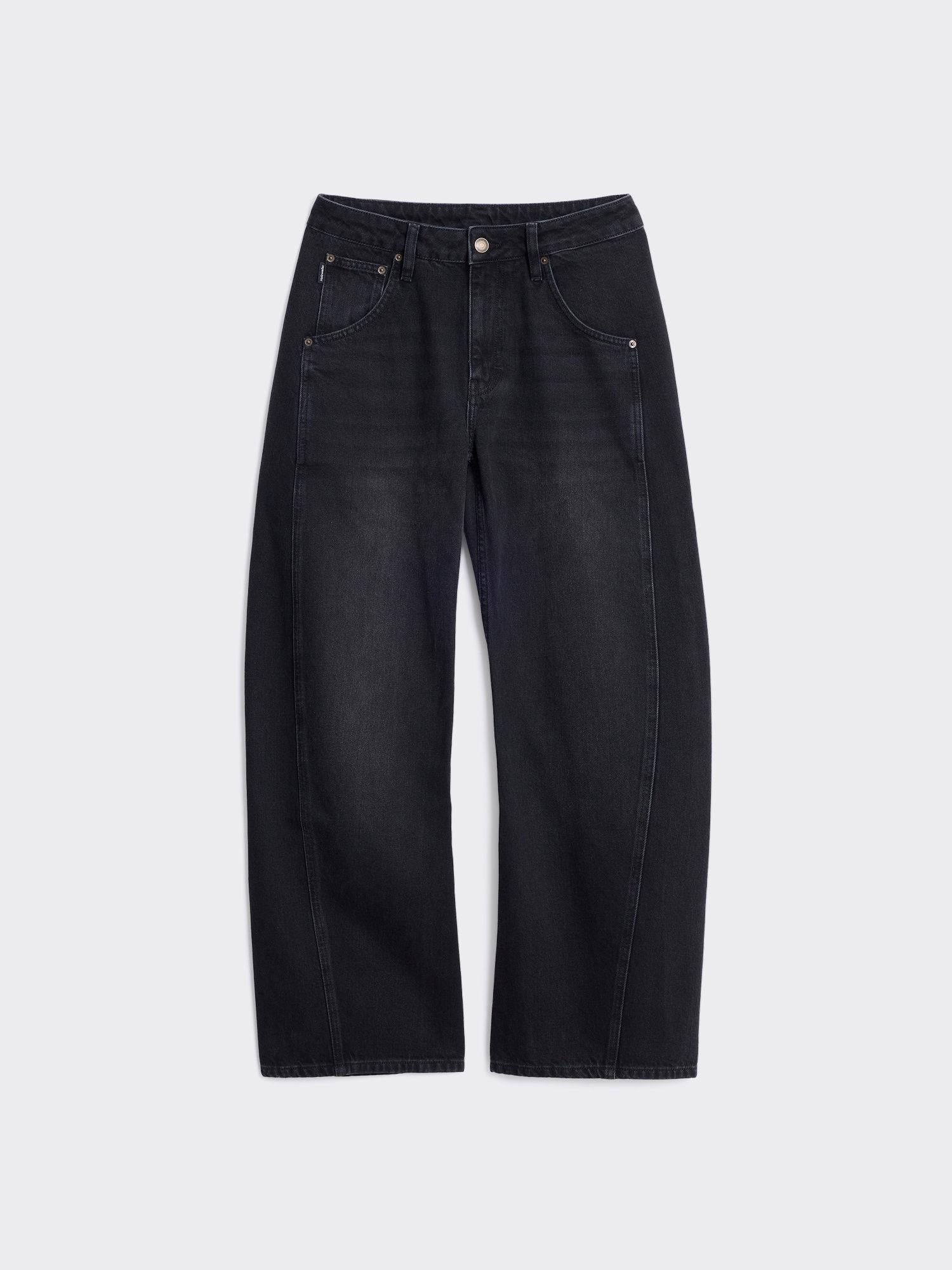 Elm Barrel Jeans Black Washed