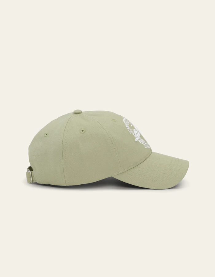 Globe Logo Dad Cap Tea Green