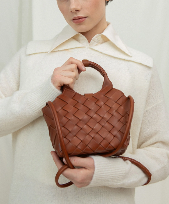 MISU MINI DARK MAROON PATENT