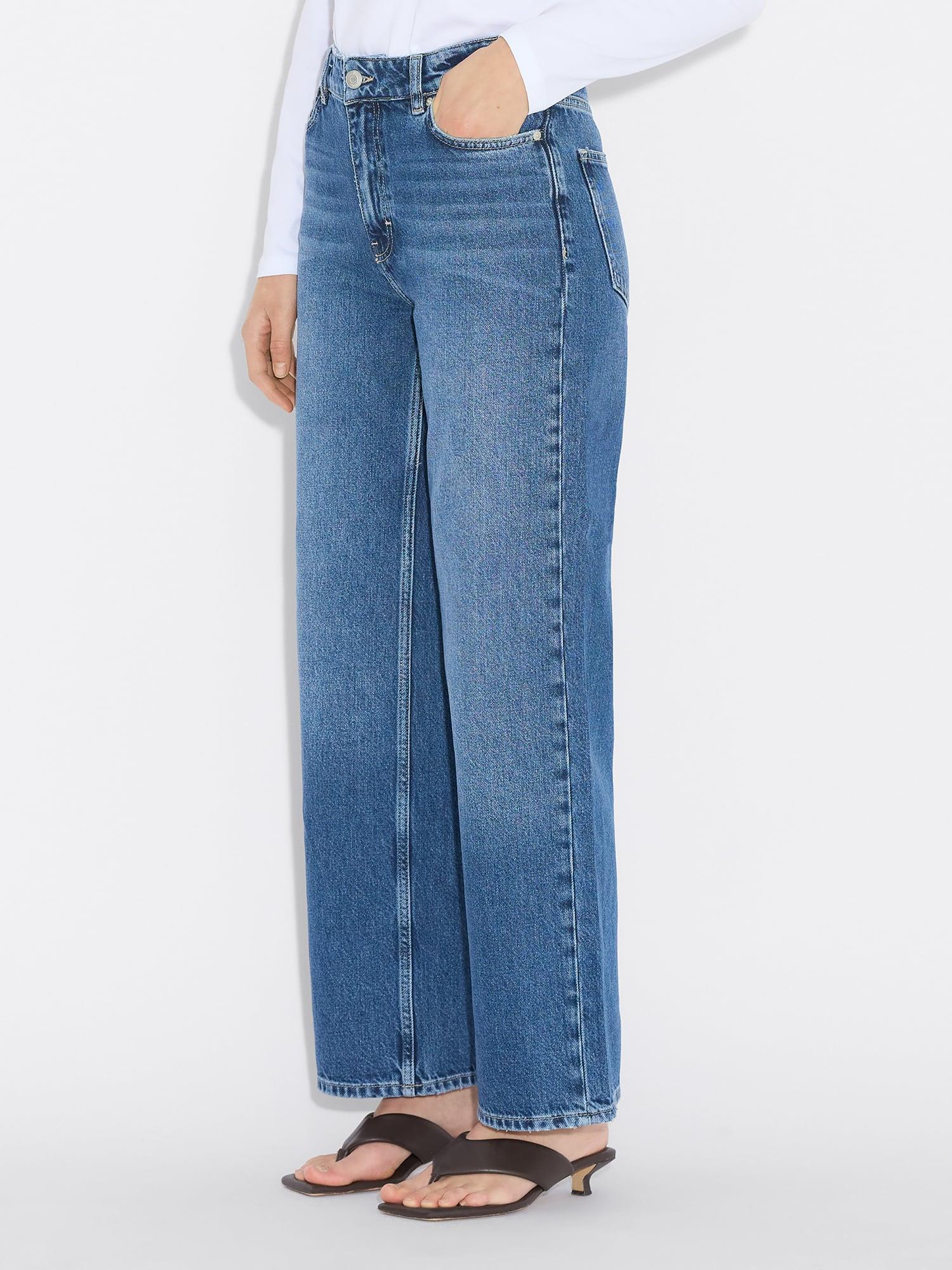 W Wide Jeans Blue