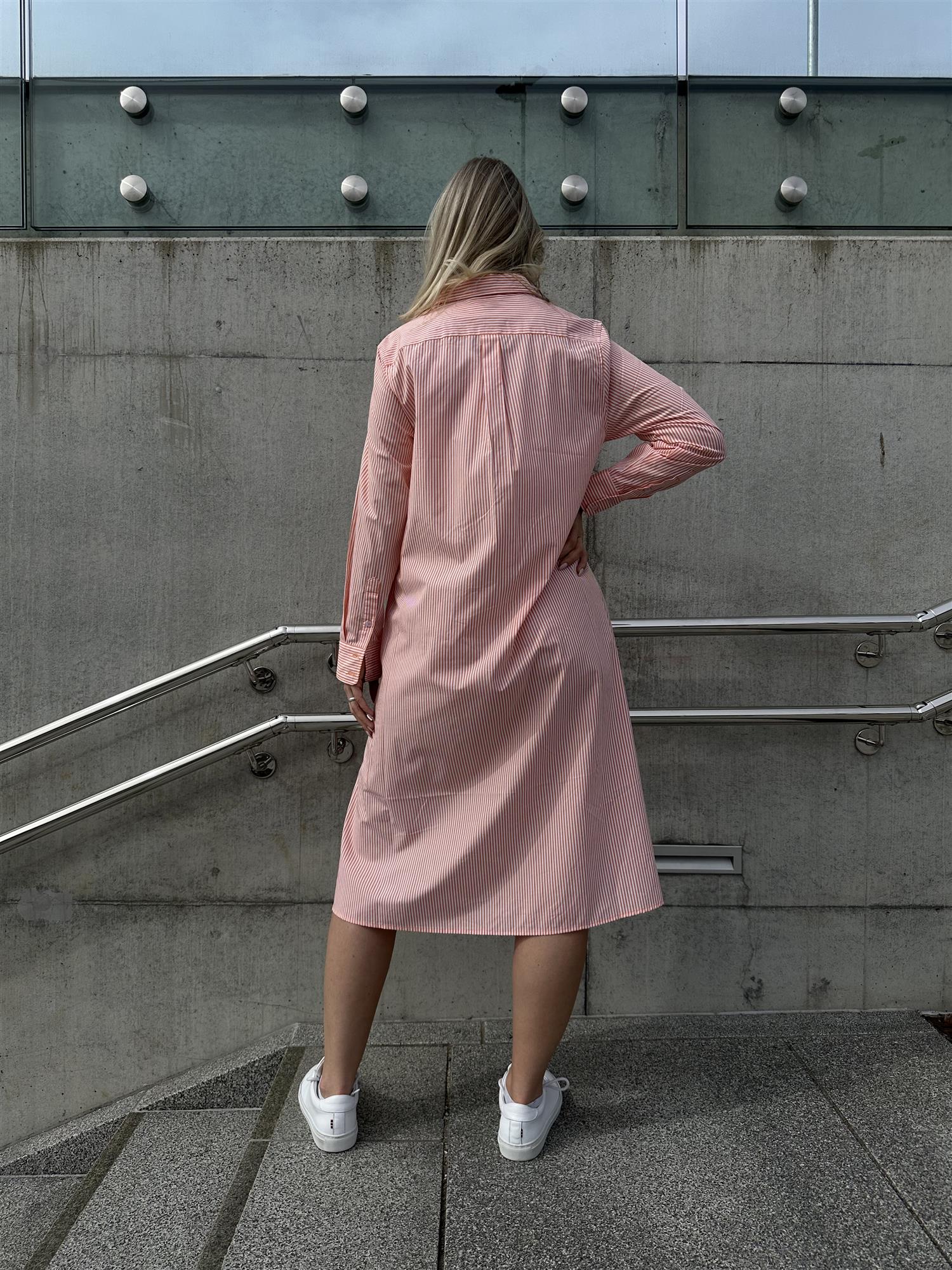 Kari Shirtdress Cotton Orange
