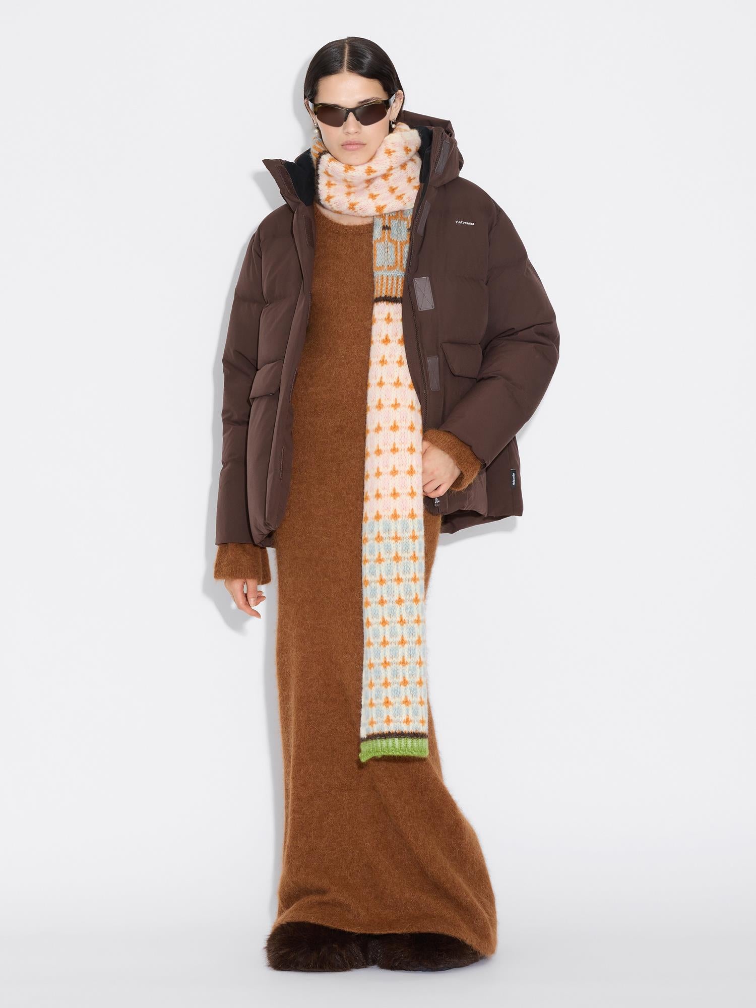 Norwegian Wool Scarf Blue Mix