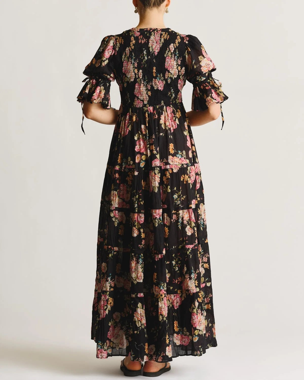 Twisted Maxi Dress Midnight Blossom