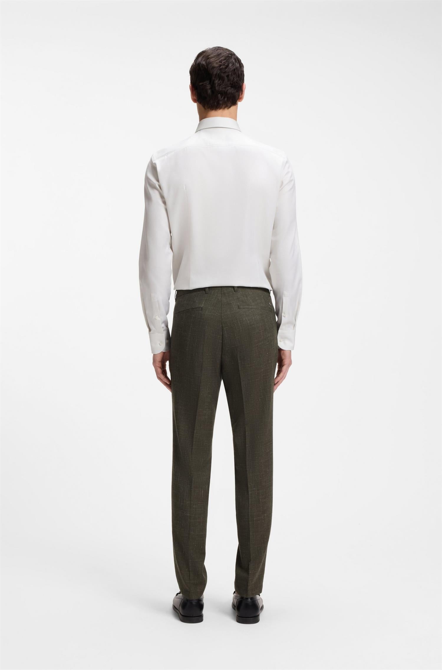 C-Genius Trouser In Virgin Wool And Linen