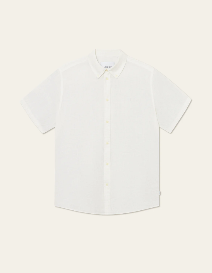 Kris linen ss shirt ss25 white