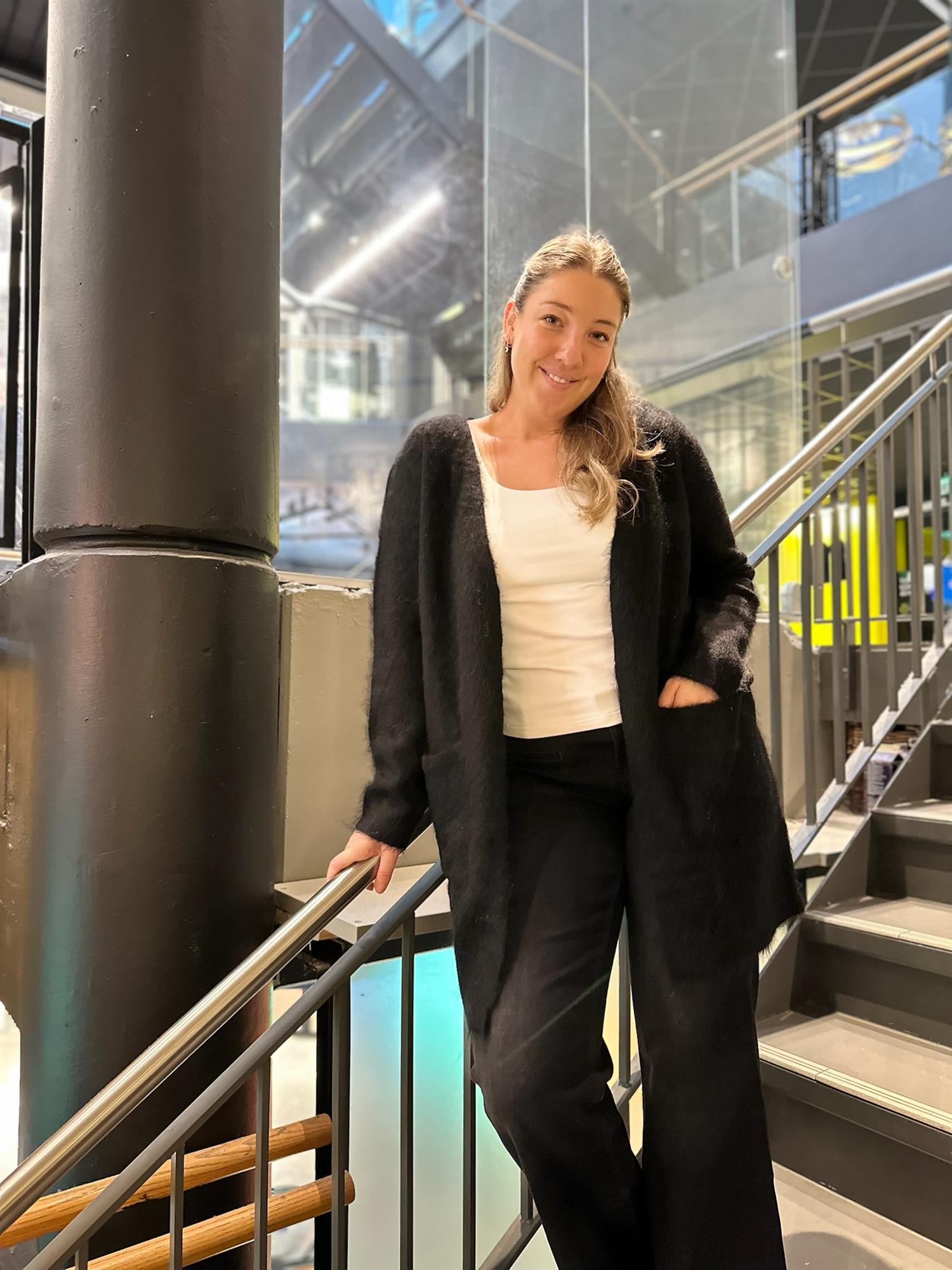 Butty Mohair Cardigan Black