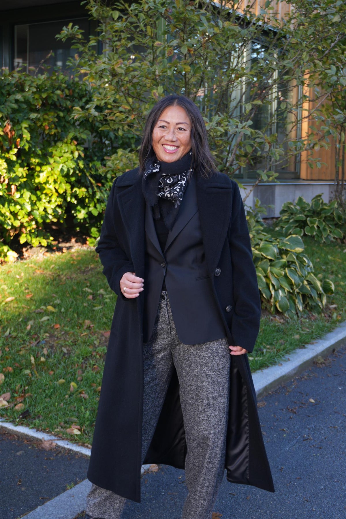 Clareta Long Cahm Coat Black