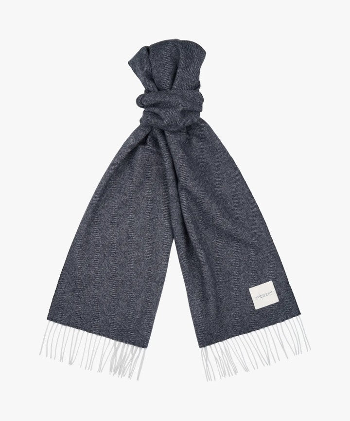 NAVY LAMBSWOOL SCARF