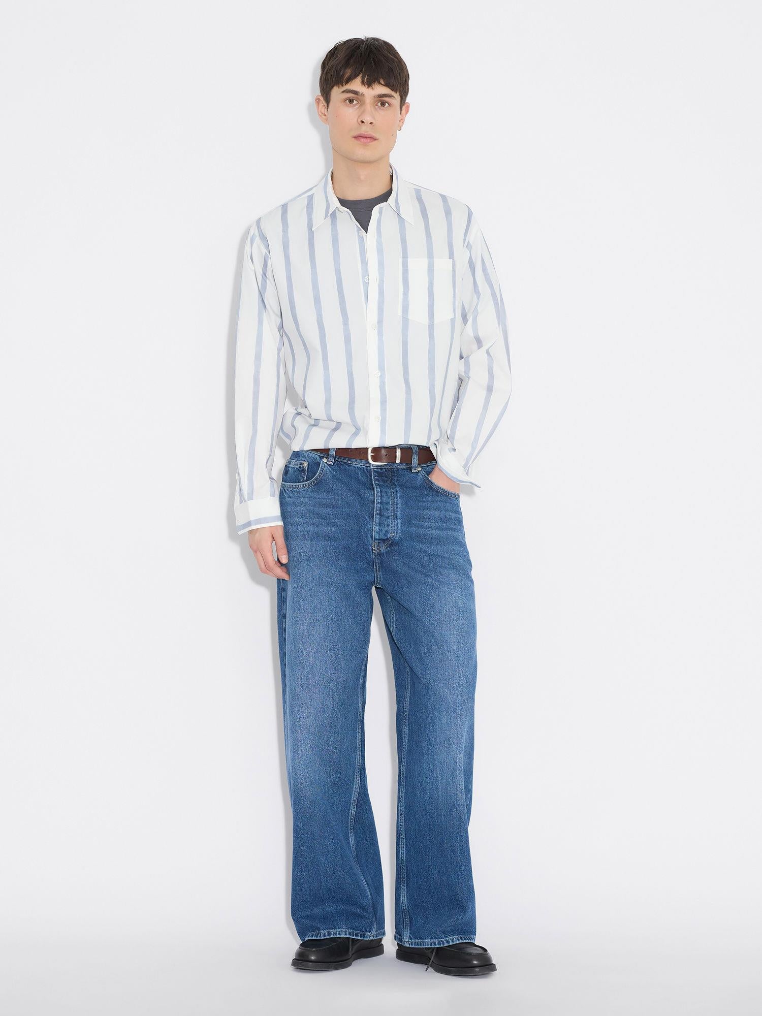 Regular Striped Shirt Blue Stripe