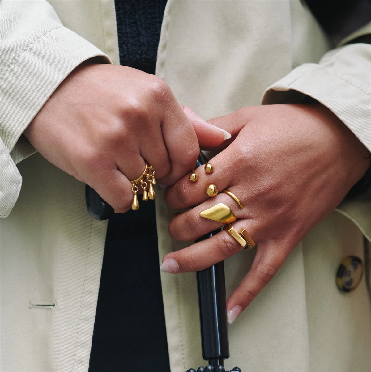 Ban - Sculptural Wrap Ring Stainless Steel