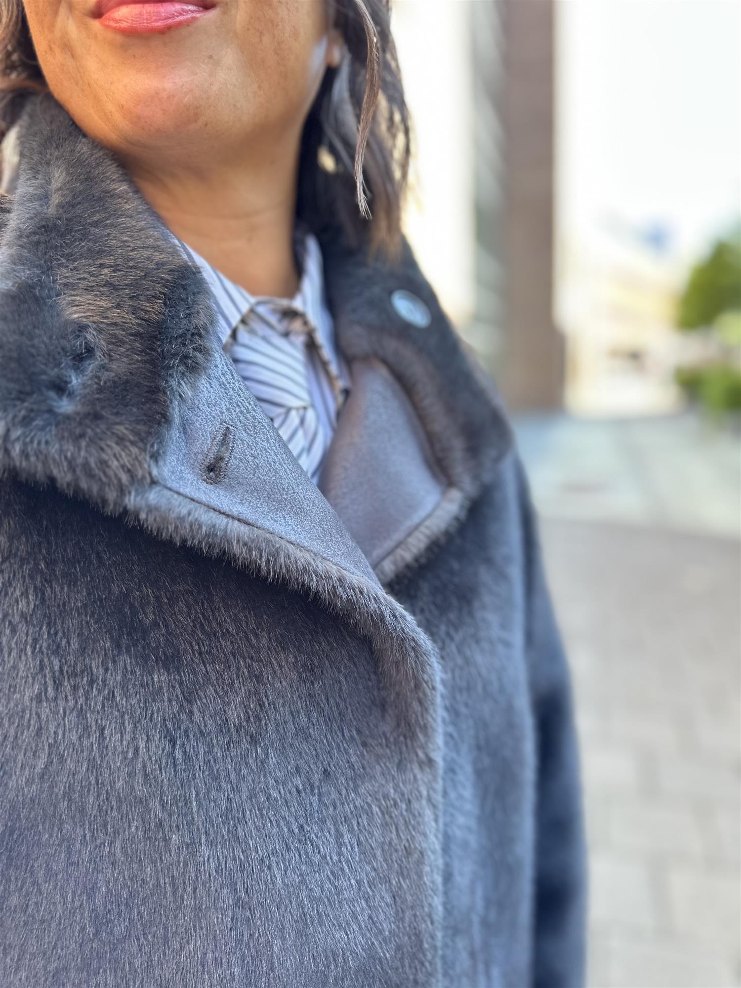 Mallow Faux Mink D Grey