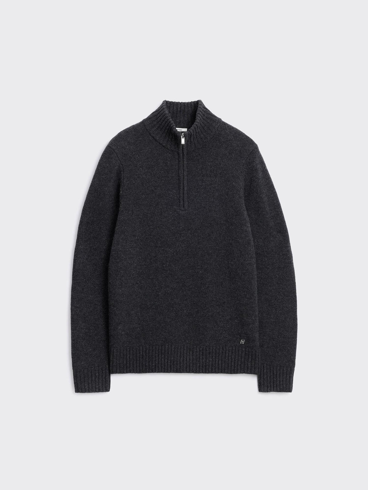 Andreas Half-Zip Sweater Dk. Grey