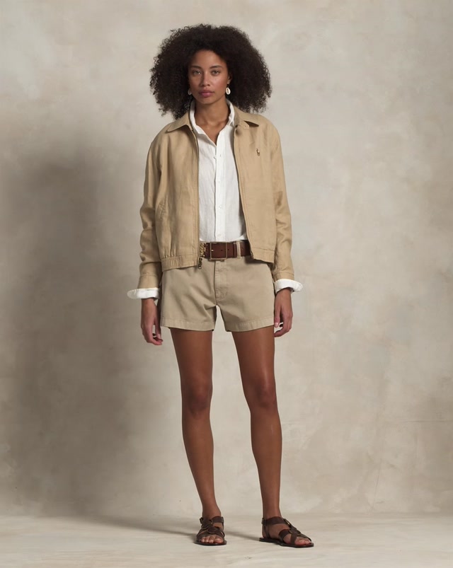 Woven-Shorts Khaki
