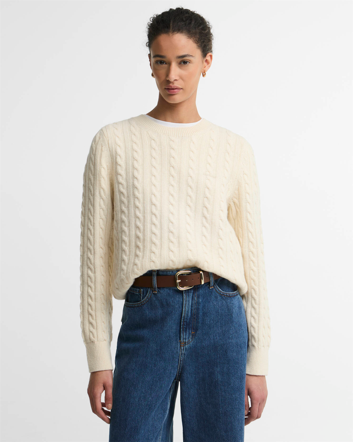 Ashdown Knitted Jumper Ecru