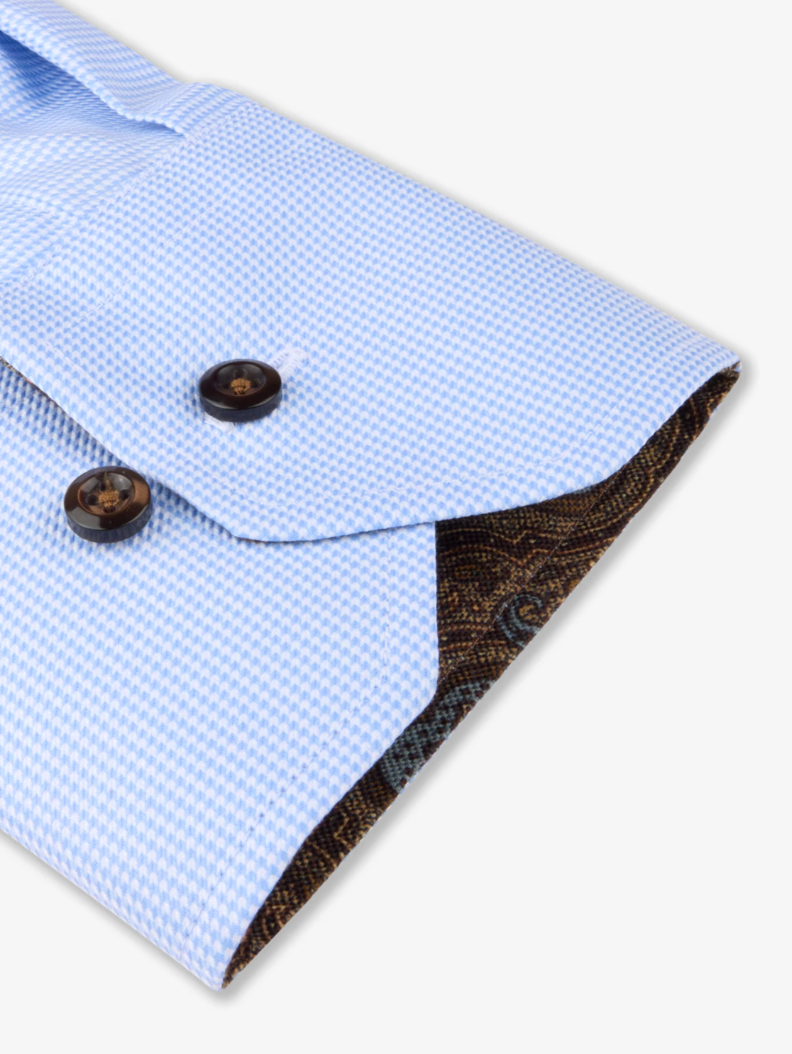 Light blue Contrast Slimline Shirt
